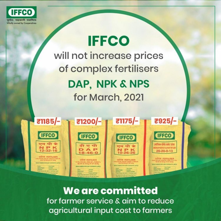 No increase in fertilizer prices; IFFCO aims to help farmers