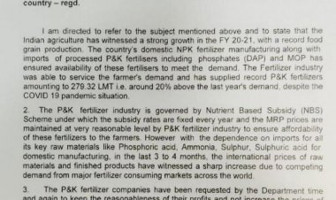 Increased prices of DAP and other complex fertilizers put govt under pressure; industry instructed to go for reasonable increase