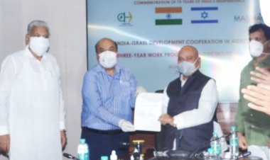 India, Israel sign a three-year work programme agreement for development of cooperation in agriculture