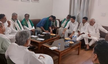 Bhupinder Singh Hooda meets farmer organizations before Congress Chintan Shivir