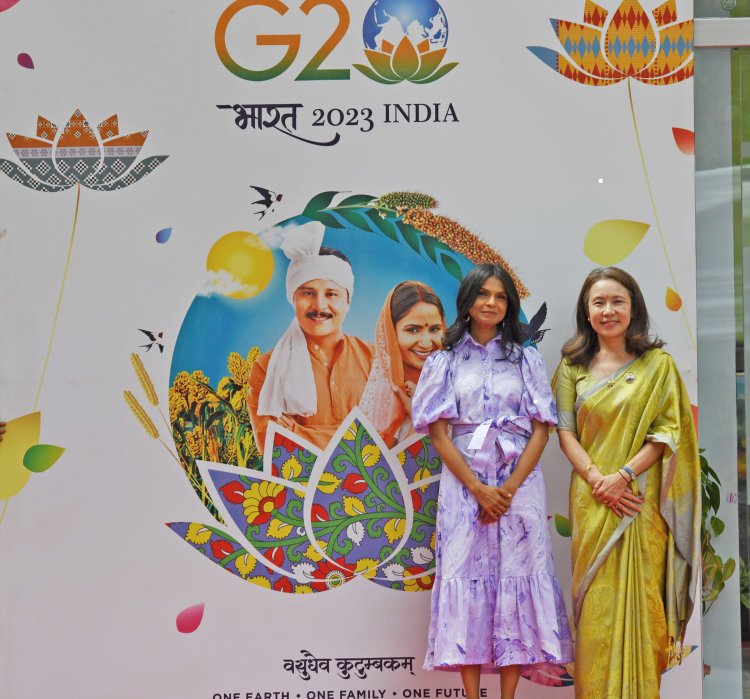 Spouses of participating G20 leaders visit special agriculture exhibition at IARI Campus