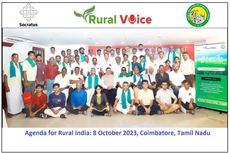Agenda for Rural India-Coimbatore: Farmer-Animal conflict, Irrigation are key challenges for farmers