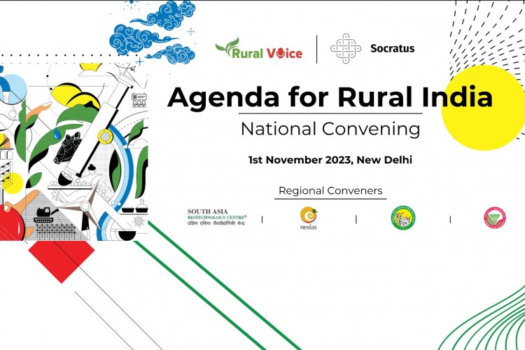 National event of Agenda for Rural India - New Delhi today, Rural World ...