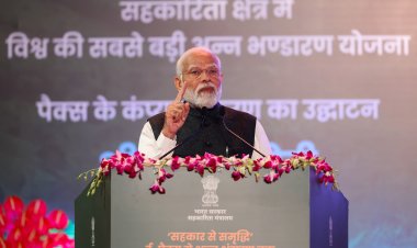 PM inaugurates pilot project of world’s largest grain storage plan in cooperative sector