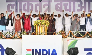 INDIA Bloc 'Loktantra Bachao' rally a show of opposition unity