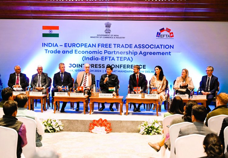 Watershed moment as India inks pact with European Free Trade Association