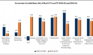 Agricultural Growth Stagnates at 1.4 Percent in 2023-24, Down from 4.7 Percent in Previous Fiscal Year