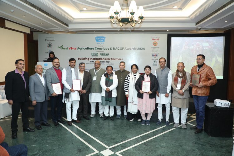 Farmer and organizations awarded at Rural Voice Agriculture Conclave 2024