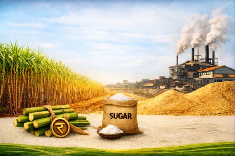 India Produces 195 Lakh Tonnes of Sugar by January 31, ISMA Flags Rising Cane Arrears