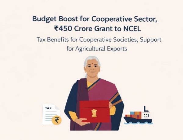 Union Budget 2026–27 Brings Major Boost for Cooperative Sector, Grants Rs 450 Crore to NCEL