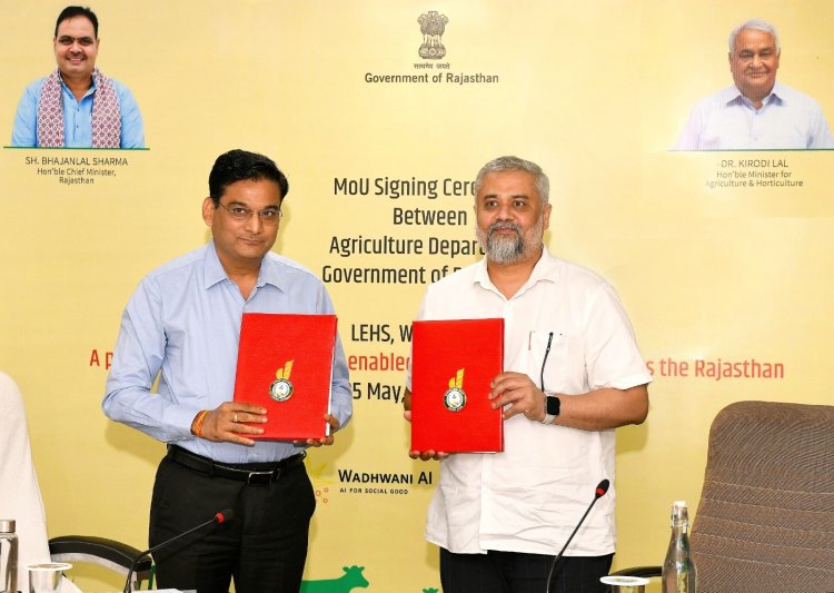 Rajasthan Signs MoU With Wadhwani AI to Promote AI-Based Agricultural Services