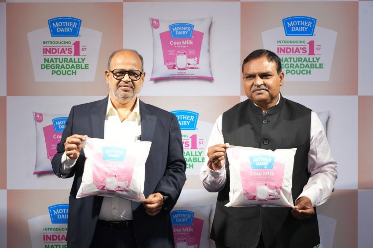 Mother Dairy’s New Initiative: Cow Milk to Be Sold in a Naturally Degradable Pouch
