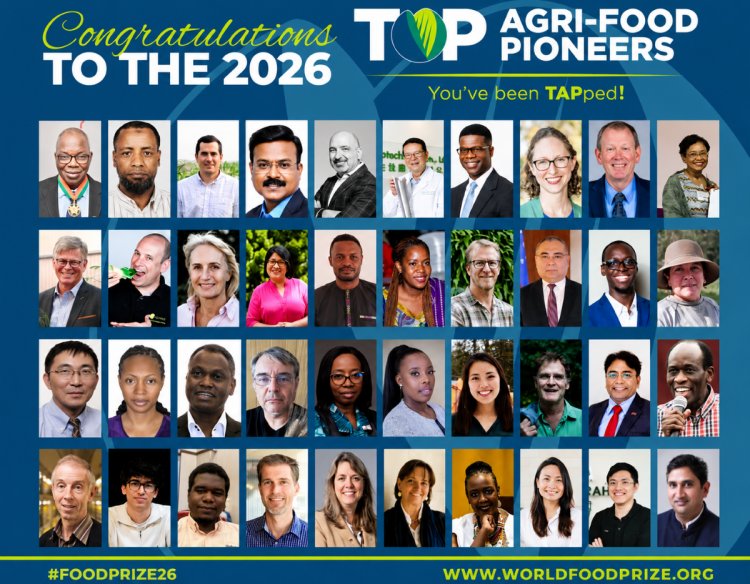 Three Indians Named Among Top Agri-food Pioneers 2026 by World Food Prize Foundation