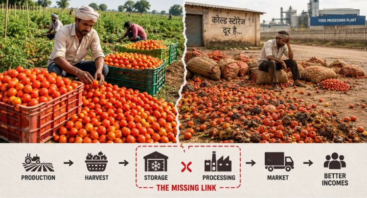 Post-Harvest Losses and Poor Processing Access Continue to Hold Back India's Farm Economy