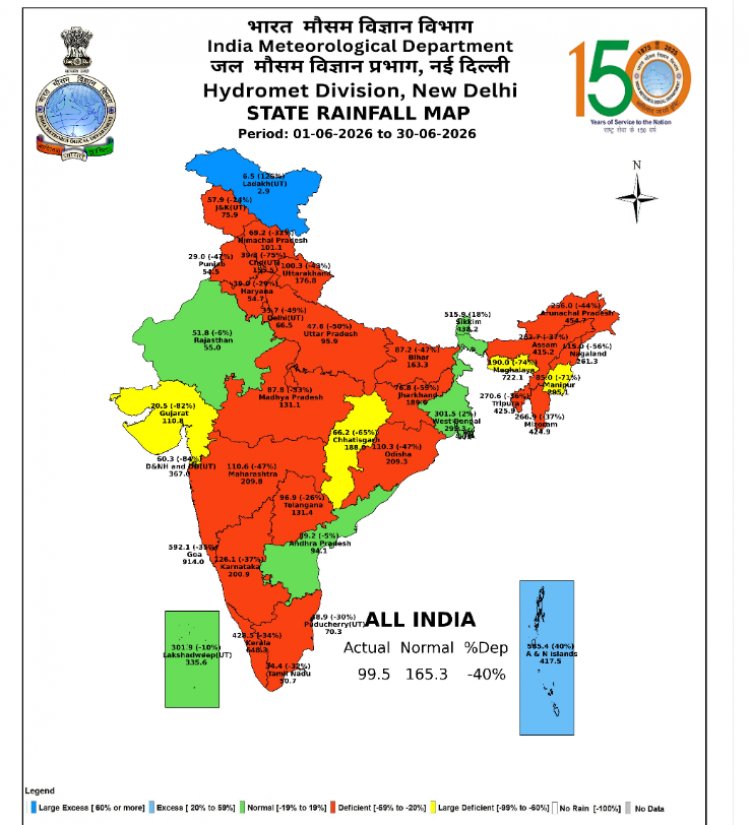 Monsoon Advances into Uttar Pradesh and Uttarakhand, but India Records Driest June Since 2014