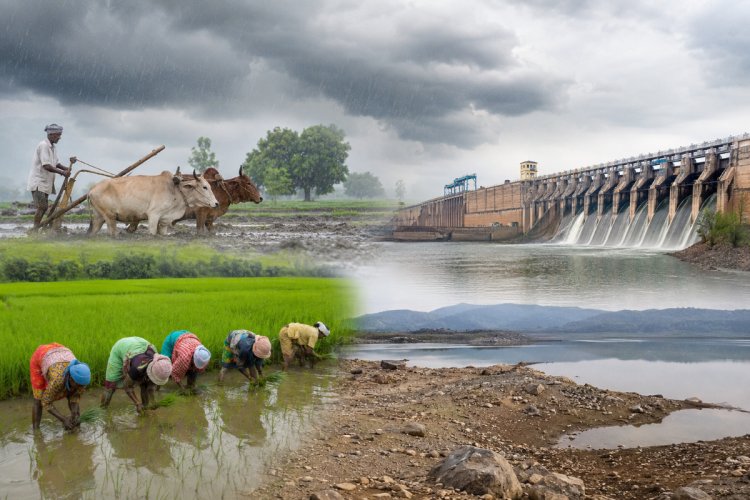 Mid-Monsoon: Rainfall Deficit at 13%, Kharif Sowing Gap Narrows to 3%, Low Reservoir Storage Remains a Concern