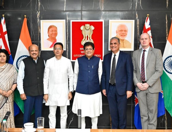 India-New Zealand FTA to Take Effect October 20; Farm, Food and Marine Exports Get Zero-Duty Access