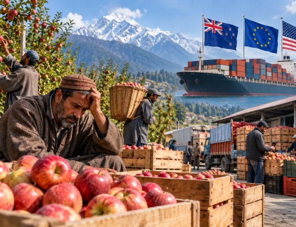 Apple Growers Face Price Crash, AIKS Seeks Market Intervention Before India-New Zealand FTA