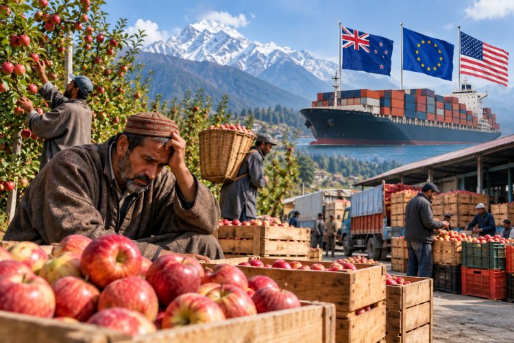 Apple Growers Face Price Crash, AIKS Seeks Market Intervention Before India-New Zealand FTA